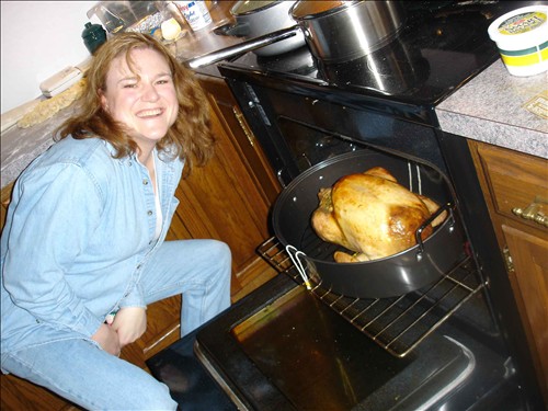 Jessica's First Turkey! . DSC01832-Jessicas-first-tur.jpg. Uploaded by Marie Hoffmann on 12/12/2005. 