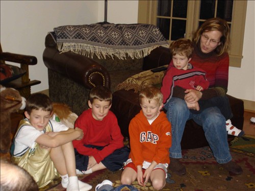 Jean Roberts & her boys. DSC00936 Jean & her boys 2005-02-20012.jpg. Uploaded by Marie Hoffmann on 5/1/2005. 