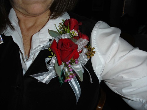 Marie's corsage for our 35th Wedding Anniversary. DSC02915031.jpg. Uploaded by Marie Hoffmann on 1/7/2007. 