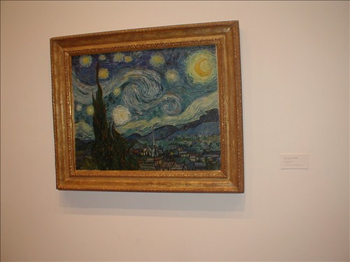 Van Gogh's Starry Night At Modern Museum of Art. P1010136.JPG. Uploaded by Jeanella & Stacy Clark on 6/3/2005. 