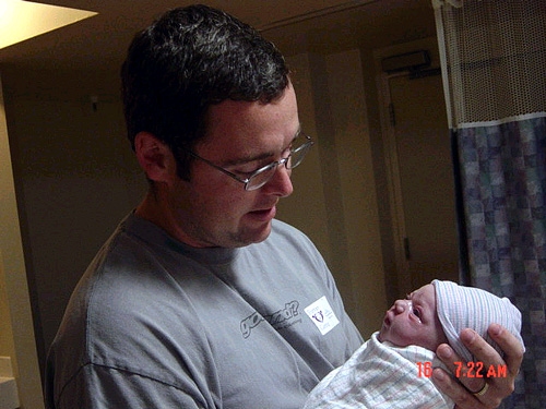 New Proud Dad!. DSC01086.jpg. Uploaded by Jeanella & Stacy Clark on 3/17/2004. 