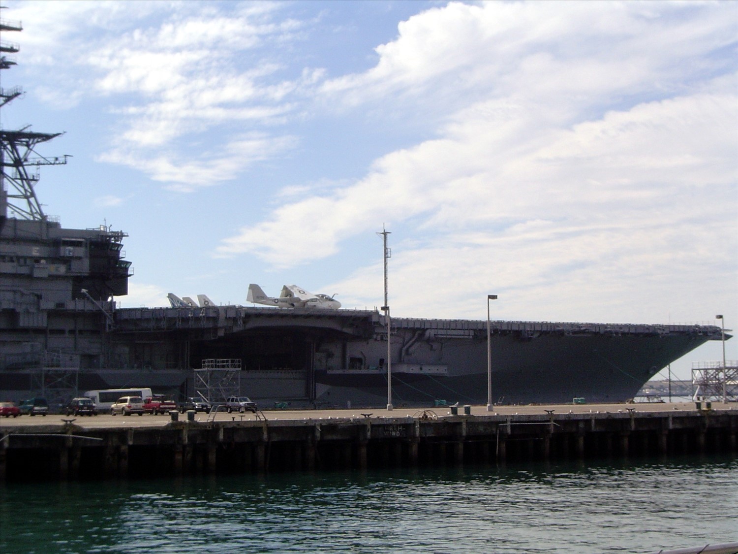 Closer view of an aircraft carrier. DSC00544.jpg. Uploaded by Erik Hoffmann on 2/24/2004. 