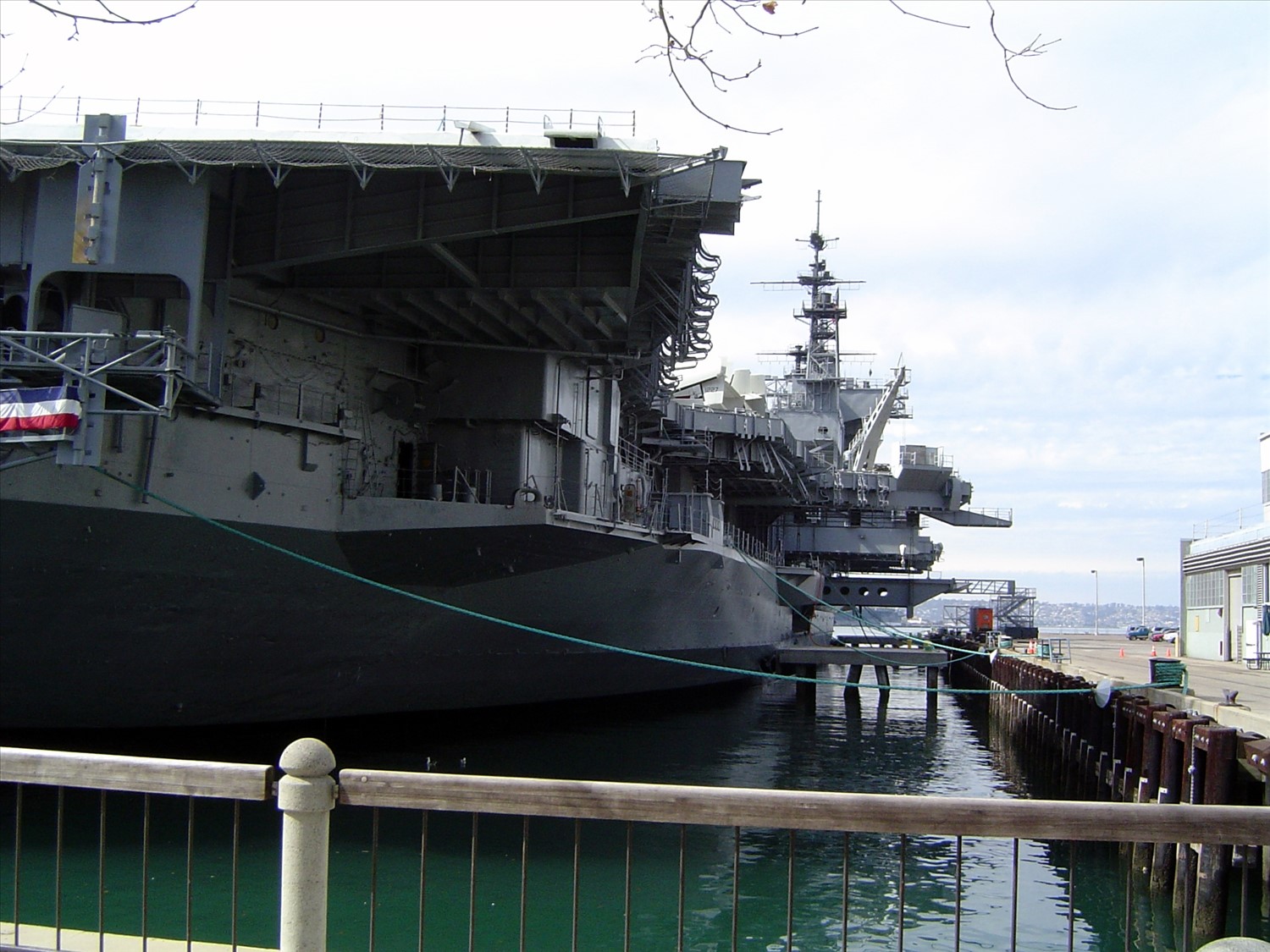 Closer view of an aircraft carrier. DSC00547.jpg. Uploaded by Erik Hoffmann on 2/24/2004. 