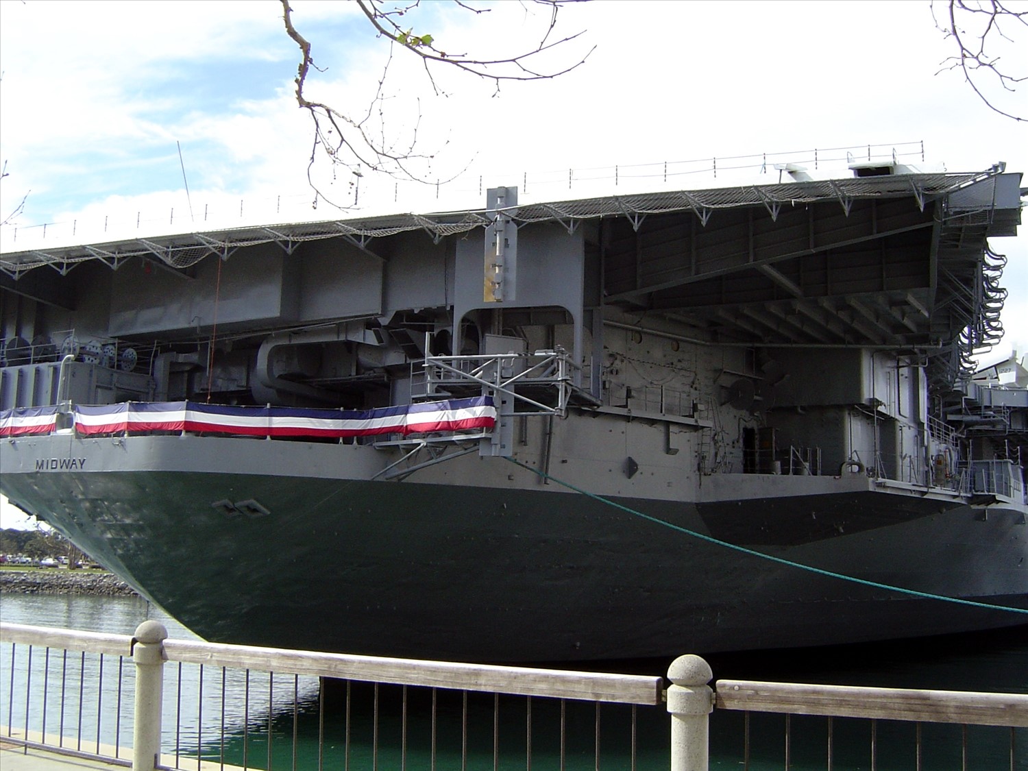 Closer view of an aircraft carrier. DSC00548.jpg. Uploaded by Erik Hoffmann on 2/24/2004. 