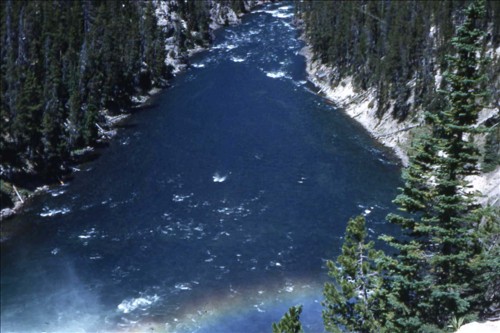 Yellowstone Falls Yellowstone Park Thurs July 23, 1953. img012.jpg. Uploaded by Marie Hoffmann on 1/31/2012. 