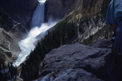 Lower Falls Yellowstone Park Thurs July 23, 1953. img013.jpg. Uploaded by Marie Hoffmann on 1/31/2012. 